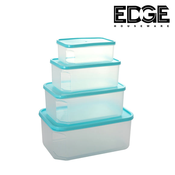 Meal Preparation Plastic Food Container set of 4 Rectangle