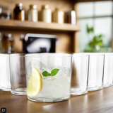 Edge Set of 6 Borosil Classic Glass Drinkware Collection – Timeless Elegance for Every Occasion