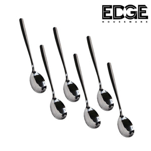 17.5x4.5 "Heavy Duty Tea`s Spoon, Stainless Steel (SHORT HANDLES) Set of 6"