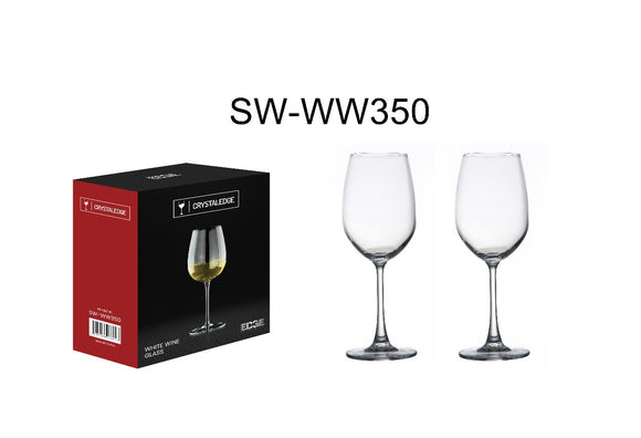 350ML LEAD-FREE CRYSTAL STEMWARE WITH LASER CUTTING WHITE WINE