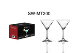 200ML LEAD-FREE CRYSTAL STEMWARE WITH LASER CUTTING DESIGN FOR MARTINI