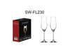 CRYSTALEDGE 170ML AND 230ML LEAD-FREE CRYSTAL STEMWARE WITH LASER CUTTING FLUTE HIGHGLASS