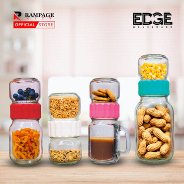 Edge 4000 ML Dual Gallon Glass Beverage Drink Dispensers with 2 Sets a –  Rampage City