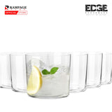 Edge Set of 6 Borosil Classic Glass Drinkware Collection – Timeless Elegance for Every Occasion