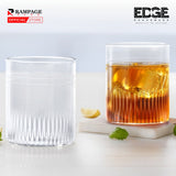 Edge Whiskey Borosil Glassware Set – Set of 6 Large Glasses, Expertly Crafted for Enhanced Aromas and Full-Flavored Enjoyment of Fine Spirits