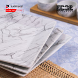 Square Fashion Marble Design Plates Set of 3, 10 Inches Dinner Plates Marble