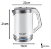 Electric Kettle 2L 220V Electric Kettle Stainless Steel Cordless 1500W
