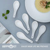 Edge Ceramic Soup Spoons set of 6 Tasting Spoon