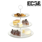 3-Tiered Glass Serving Stand Beautiful, Elegant Dishware Serve