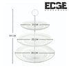 Edge 3-Tiered Glass Serving Stand Beautiful, Elegant Dishware Serve