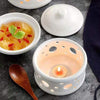 Edge Ceramic Stew Pot with LID Premium Steam Soup Bowl buffet Casserole