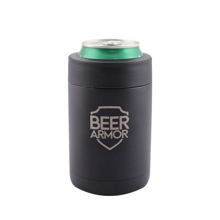 12oz Vacuum Insulated Double Walled Stainless Steel Beer Bottle and Ca