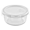 MICROWAVE SAFE Leak Proof Round Glass Food Storage  Containers Set with Cover