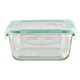MICROWAVE SAFE Leak Proof Square Glass Food Storage Containers Set With Cover