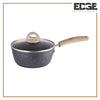 Edge Multipurpose Nonstick pot Saucepan Stone Coating With Glass Lid, Soup Pan Stock Pot Pasta Pot Milk Pan with Bakelite Handle