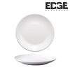 Edge 7 Inches set of 6 Kitchen Dinnerware Set, Plates, Dishes, Bowls, Service  White Ceramic  Coupe Plate