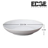 Edge Large Pasta Bowls, Ceramic Deep Plate Pasta Bowls Set of 6