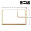 Edge 38x26cm Rectangular Decorative Floating Wall Shelf