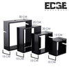 Edge Wall Shelves  Decorative 4 Cube Intersecting Wall Mounted Floating Shelves 15cm-20cm-25cm-30cm home Décor