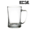 Beer Mugs Set of 2 ,Glass Mugs With Handle 370ML, Large Beer Glasses