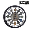 Edge 35cm Silent Non-Ticking  Wall Clocks Battery Operated - Modern Style Wooden Clock Decorative for Kitchen,Home,Bedrooms,Office,Houseware