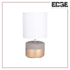 Edge Modern Table Lamp White Ceramic table lamp Shade for Living Room Bedroom Bedside Nightstand Office Family
