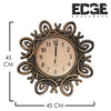 Edge 45cm  Home Decor Metal Wall Clock Living Room Bedroom fashion Wood Silent Decorative Wall Clock  Houseware