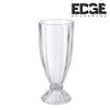 Edge set of 6 Milkshake Glass Old Fashioned Soda Glasses, Fountain Classic Glass for Ice Cream, Clear