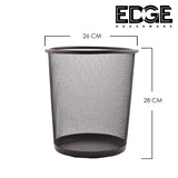 set of 2 Metal Wire Mesh Waste Basket Garbage Trash Can for Office Home Bedroom, Round Mesh Wastebasket Recycling Bin