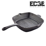 28CM   Cast Iron Square Grill Fry Pan  Commercial Quality for Restaurant or Home Kitchen Use