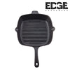 Edge 28CM   Cast Iron Square Grill Fry Pan  Commercial Quality for Restaurant or Home Kitchen Use