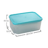 Meal Preparation Plastic Food Container set of 4 Rectangle