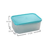 Meal Preparation Plastic Food Container set of 4 Rectangle