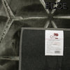 Edge - Midnight Fluffy Rug Carpet Contemporary Living & Bedroom Soft Embossed Carpet Rug (Dark Grey)