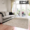 Ivory Fluffy Rug Carpet Contemporary Living & Bedroom Soft Embossed Carpet Rug (Light Beige)