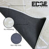 Edge - Ivory Fluffy Rug Carpet Contemporary Living & Bedroom Soft Embossed Carpet Rug (Light Beige)
