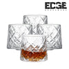 Edge 260ML Set of 4 Spinning Old Fashioned Whiskey Glasses