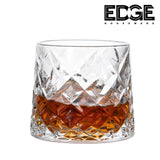 260ML Set of 4 Spinning Old Fashioned Whiskey Glasses