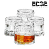 260ML Set of 4 Spinning Old Fashioned Whiskey Glasses