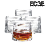 260ML Set of 4 Spinning Old Fashioned Whiskey Glasses