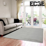 CHARCOAL Fluffy Rug Carpet Contemporary Living & Bedroom Soft Rabbit Fur Rug (Dark Grey)