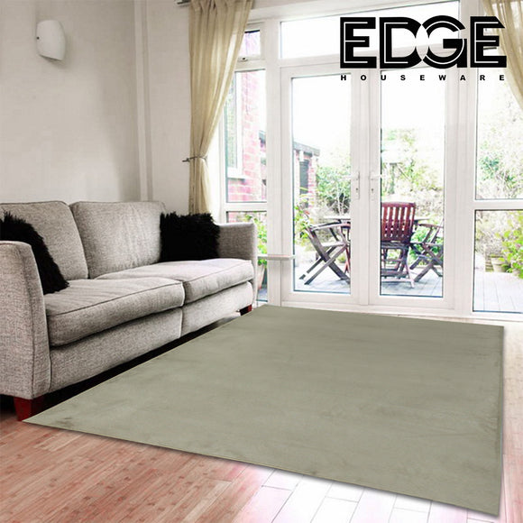 IVORY Fluffy Rug Carpet Contemporary Living & Bedroom Soft Rabbit Fur Rug (beige)