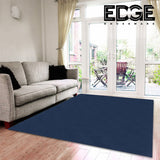 Midnight Fluffy Rug Carpet Contemporary Living & Bedroom Soft Rabbit Fur Rug (Dark Blue)