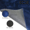 Edge - Midnight Fluffy Rug Carpet Contemporary Living & Bedroom Soft Rabbit Fur Rug (Dark Blue)