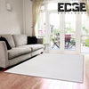 Edge - SNOW Fluffy Rug Carpet Contemporary Living & Bedroom Soft Rabbit Fur Rug (White)
