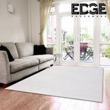 SNOW Fluffy Rug Carpet Contemporary Living & Bedroom Soft Rabbit Fur Rug (White)