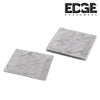 Edge Square Fashion Marble Design Plates Set of 3, 10 Inches Dinner Plates Marble