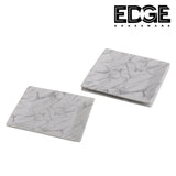 Square Fashion Marble Design Plates Set of 3, 10 Inches Dinner Plates Marble