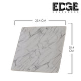 Square Fashion Marble Design Plates Set of 3, 10 Inches Dinner Plates Marble