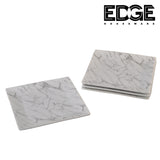 Square Fashion Marble Design Plates Set of 4, 8 Inches Dinner Plates Marble